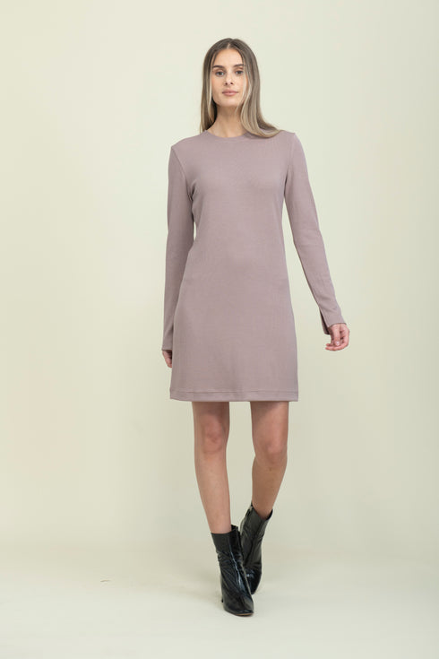 Katie-Reversible Tie Neck Dress